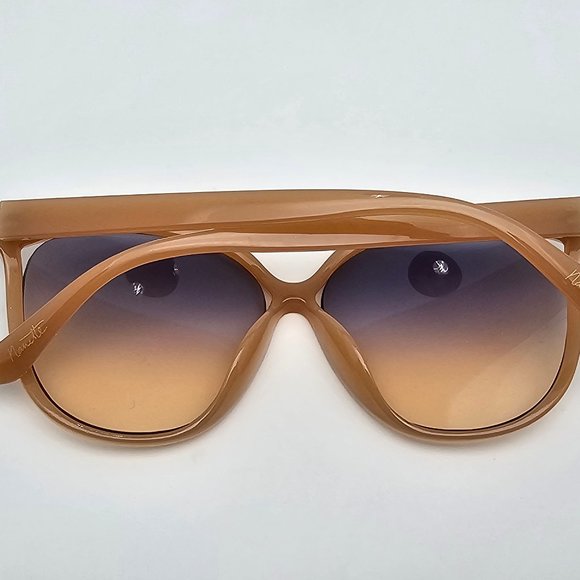 *SOLD* Nanette Lepore NN269 Nude Frame Blue Peach Fade Lens Sunglasses w Case - Picture 11 of 16